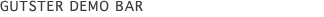 GUTSTER Demo bar