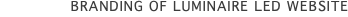 Branding of Luminaire LED Website